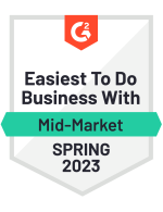 G2 easiest to do business with mid market spring 2023
