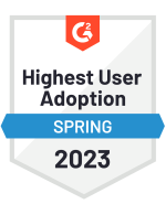 G2 highest user adoption spring 2023