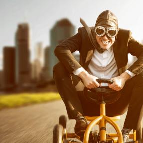 Business Person Racing