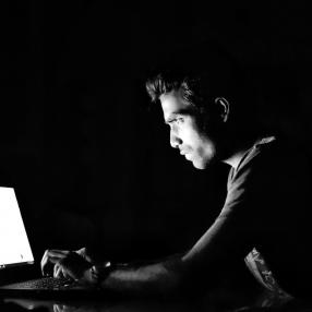 Person hacking