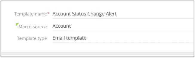 Select the correct template