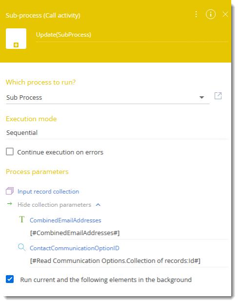 call activity sub process