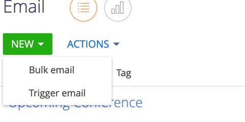 Creatio bulk and trigger email