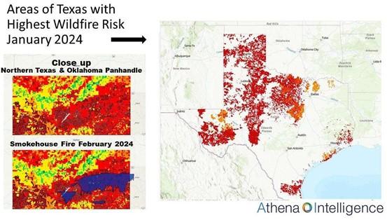 athena intelligence wildfire risk