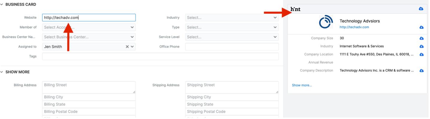 display information via these fields