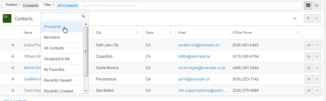 SugarCRM Subpanel Filters