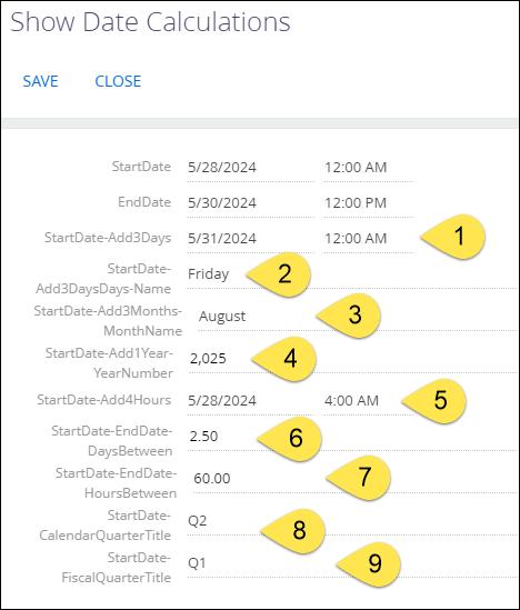 Creatio date calculations