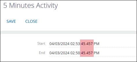 creatio date time result