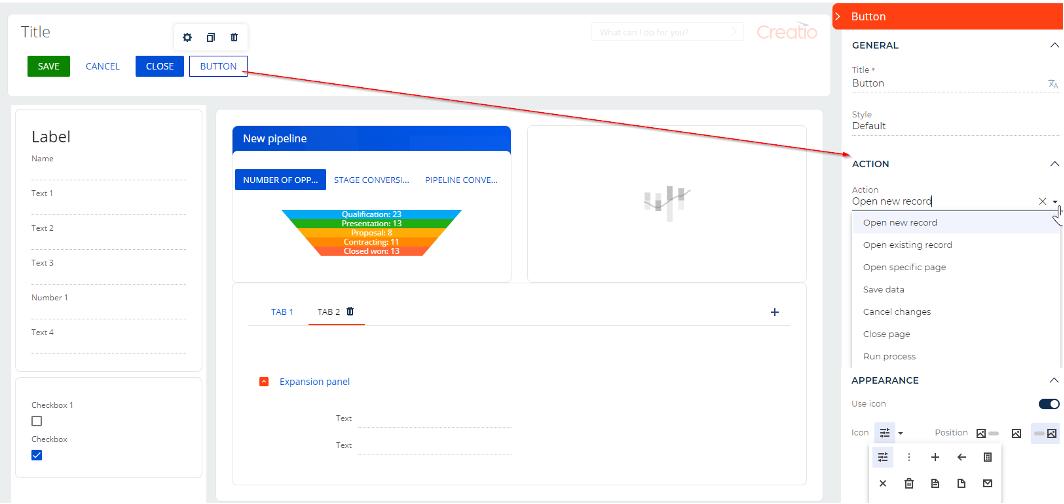 add a button to your page