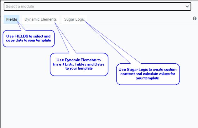 use this field to directly select module