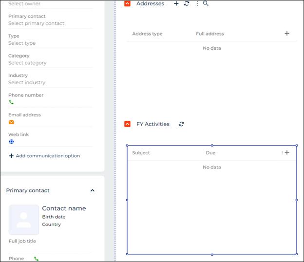 fy activities Creatio