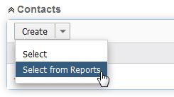 SugarCRM Select from reports