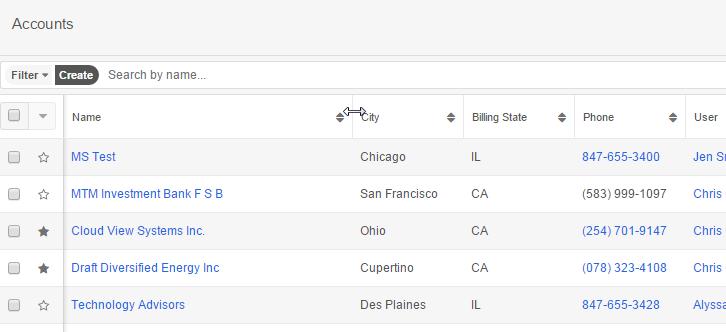 SugarCRM List View Column Width Subpanels