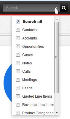 Global search in SugarCRM