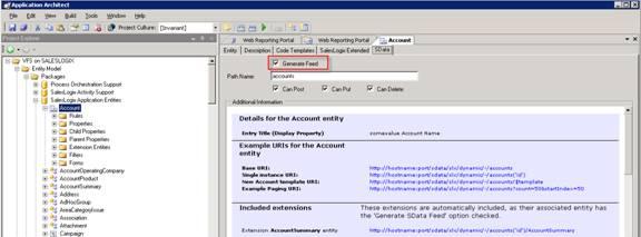 SalesLogix Generate Feed