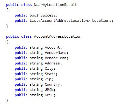 account address code Creatio
