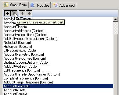Remove Smart Parts in SalesLogix