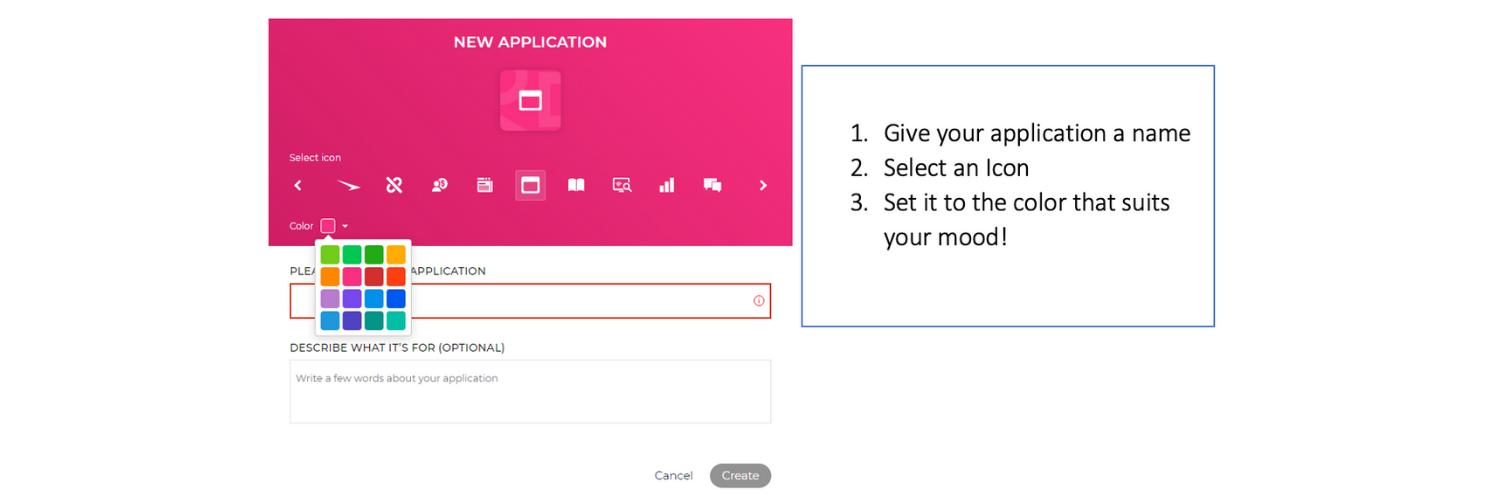 Pick colors from options provided