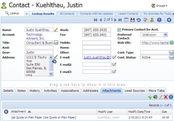 New Mail Merge Attachment on Contact