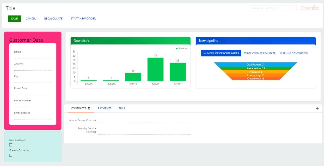 example custom form page