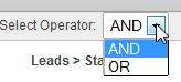 Change report operator in SugarCRM