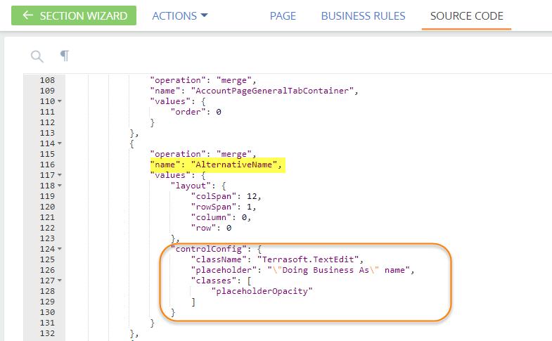 Code Snippet to Edit Placeholder Text in Creatio