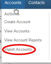 SugarCRM Import Accounts