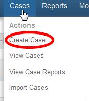 SugarCRM Create Case