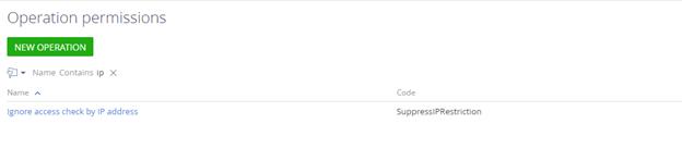 Creatio operation permissions
