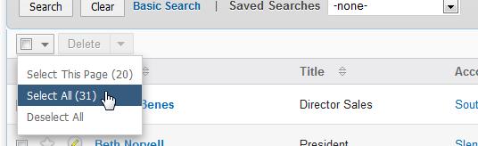 Create email marketing list in SugarCRM