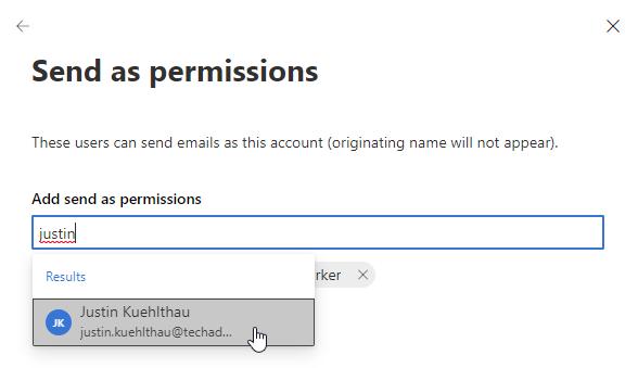 office 365 send as permissions