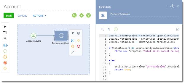 add in the code from the validation