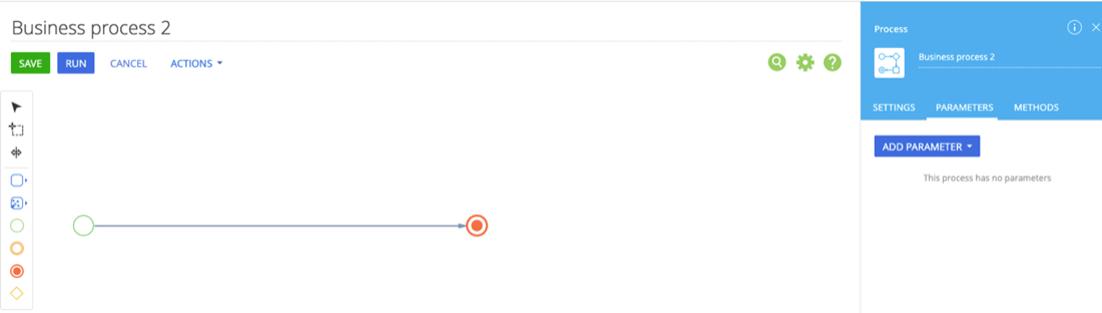 Creatio process designer blank canvas