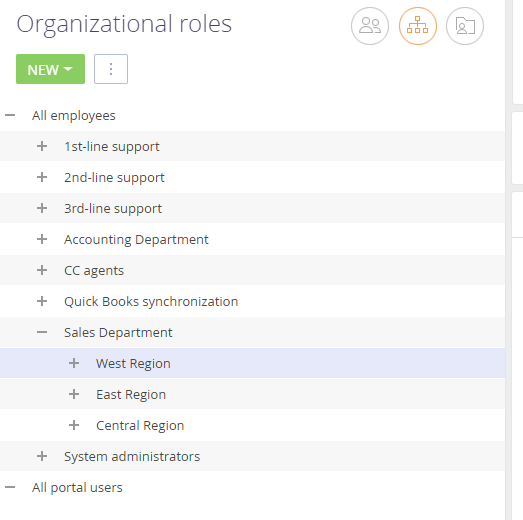 Creatio Organizational roles