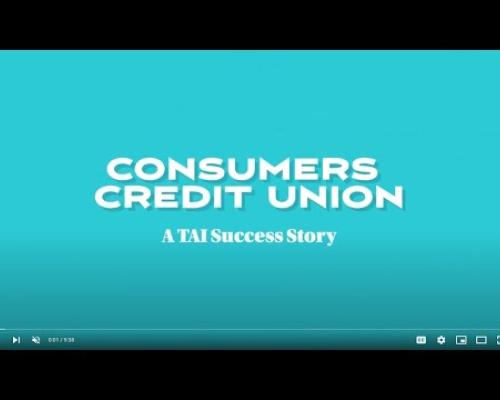 Preview image for the video "Consumers Credit Union: A TAI Success Story". Preview image for the video "Consumers Credit Union: A TAI Success Story".